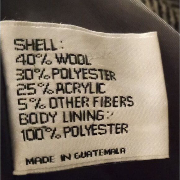 Talbots womens size 8 gray white Herringbone Wool Blend Toggle Coat With Hood - Picture 10 of 11